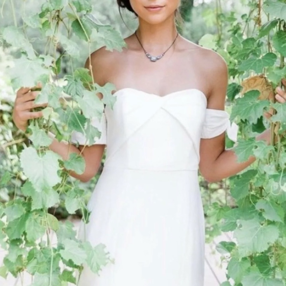BHLDN Off-Shoulder White Wedding Dress